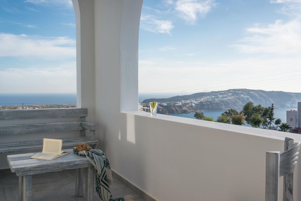 Aspronisi Luxury Villa With Caldera View Megalochori  Ruang foto