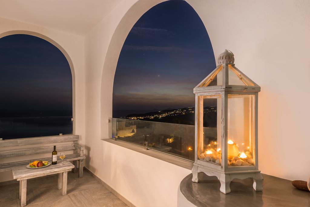 Aspronisi Luxury Villa With Caldera View Megalochori  Bagian luar foto